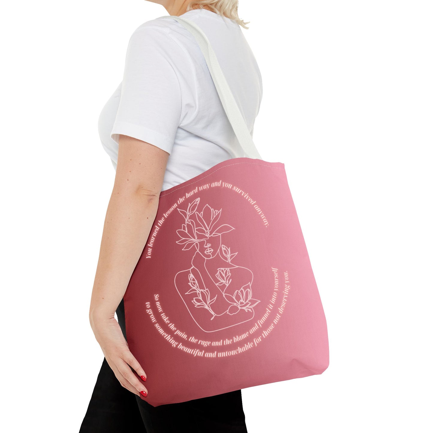 Butterfly Empowerment Tote – Flourishing Goddess Design | Spiritual & Eco-Friendly Tote Bag