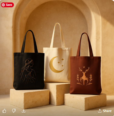 Sanctuary Totes — Moon, Myth & Wild