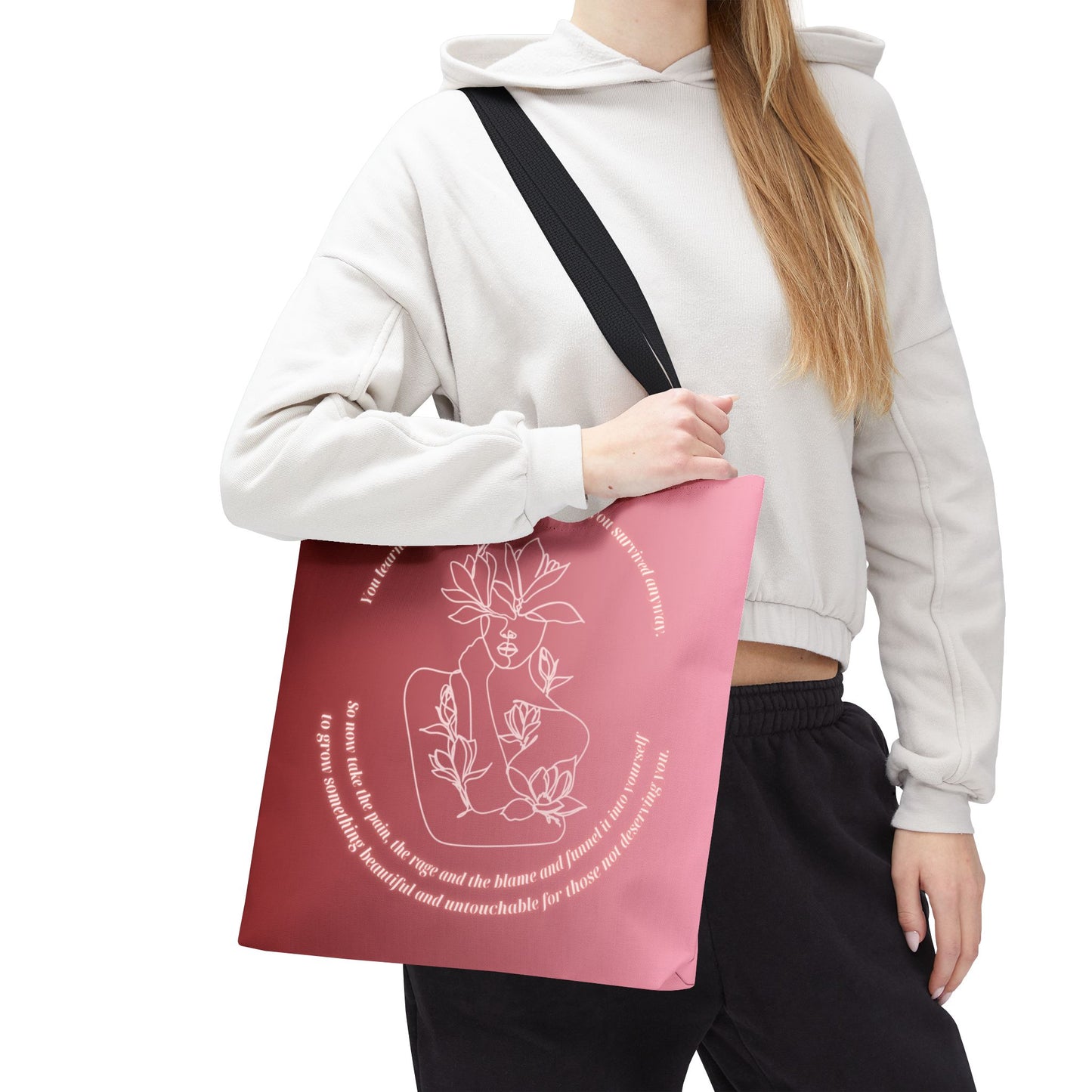 Butterfly Empowerment Tote – Flourishing Goddess Design | Spiritual & Eco-Friendly Tote Bag