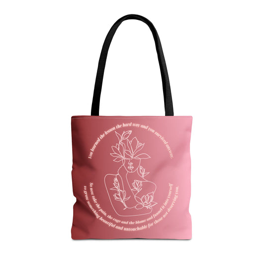 Butterfly Empowerment Tote – Flourishing Goddess Design | Spiritual & Eco-Friendly Tote Bag