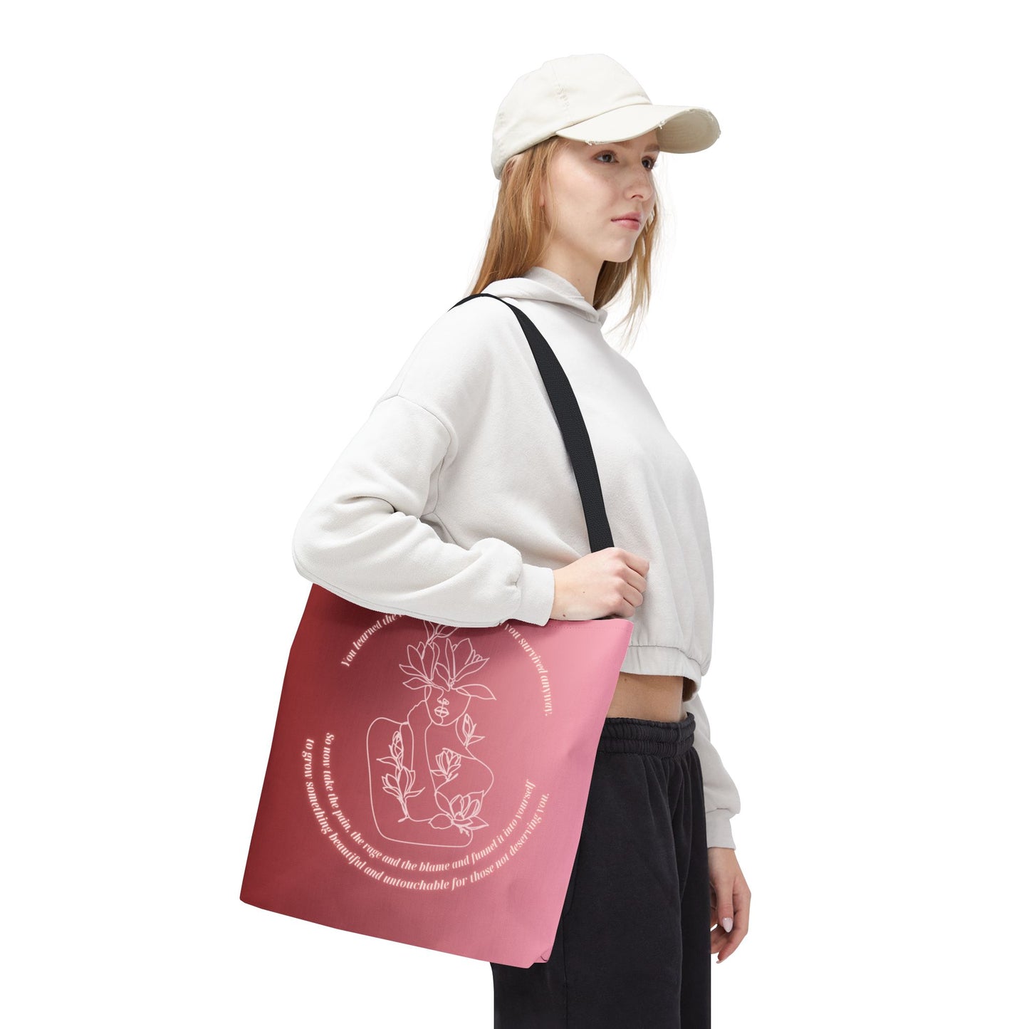 Butterfly Empowerment Tote – Flourishing Goddess Design | Spiritual & Eco-Friendly Tote Bag