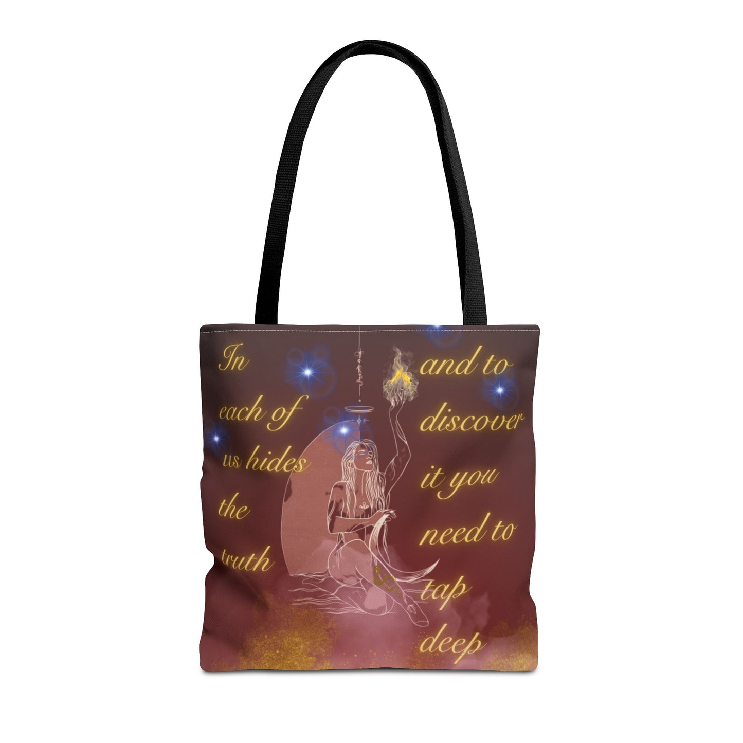 Serpent & Flame Tote – Cosmic Balance | Goddess & Serpent Tote Bag, Sacred Feminine & Duality