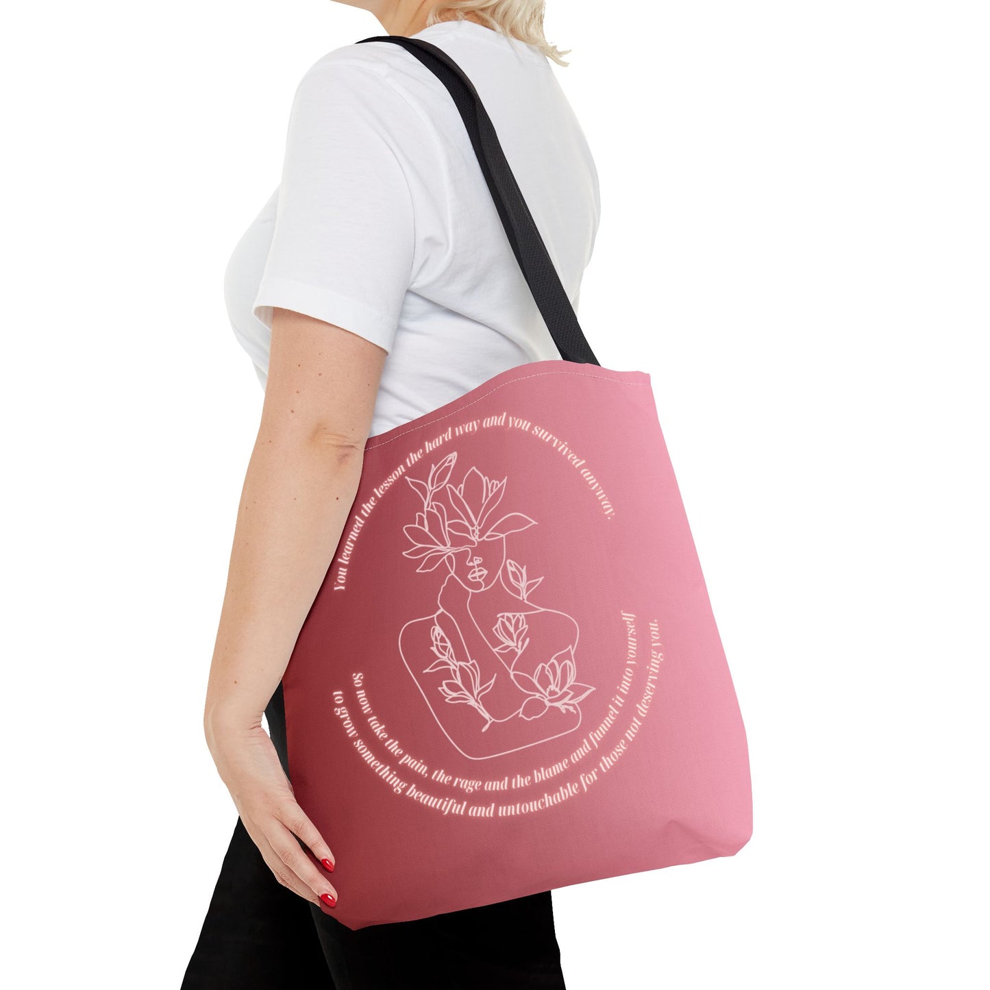 Butterfly Empowerment Tote – Flourishing Goddess Design | Spiritual & Eco-Friendly Tote Bag